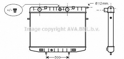 AVA QUALITY COOLING ol2175 -  Радиатор, охлаждение двигателя